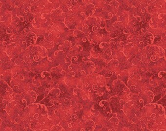 Filigree Red 1810 42324 333 Essentials by Wilmington Fabrics -sold by the half yard