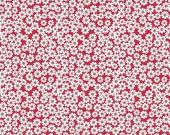 SINGING IN The RAIN - Red Daisy Fields - Beverly McCullough for Riley Blake Designs - 100% cotton quilting fabric yardage C9364 1/2 Yd cuts