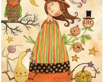 Ghoul Friends Panel for Halloween by Teresa Kogut for Riley Blake Fabrics, P16058-Panel  36" by 43"