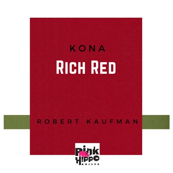 Kona Cotton - Rich Red Yardage