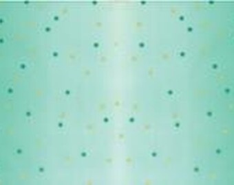 Best Ombre Confetti Teal 10807 31M  by V and Co. Vanessa Christenson for Moda, Moda Metallic Dots Teal - sold by the half yard