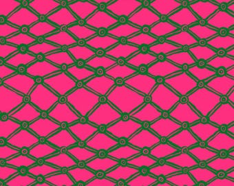 Kaffe Fassett Collective February 2026 Nets - Pink, Brandon Mably Free Spirit Fabrics, sold by the half yard, PWBM036.PINK