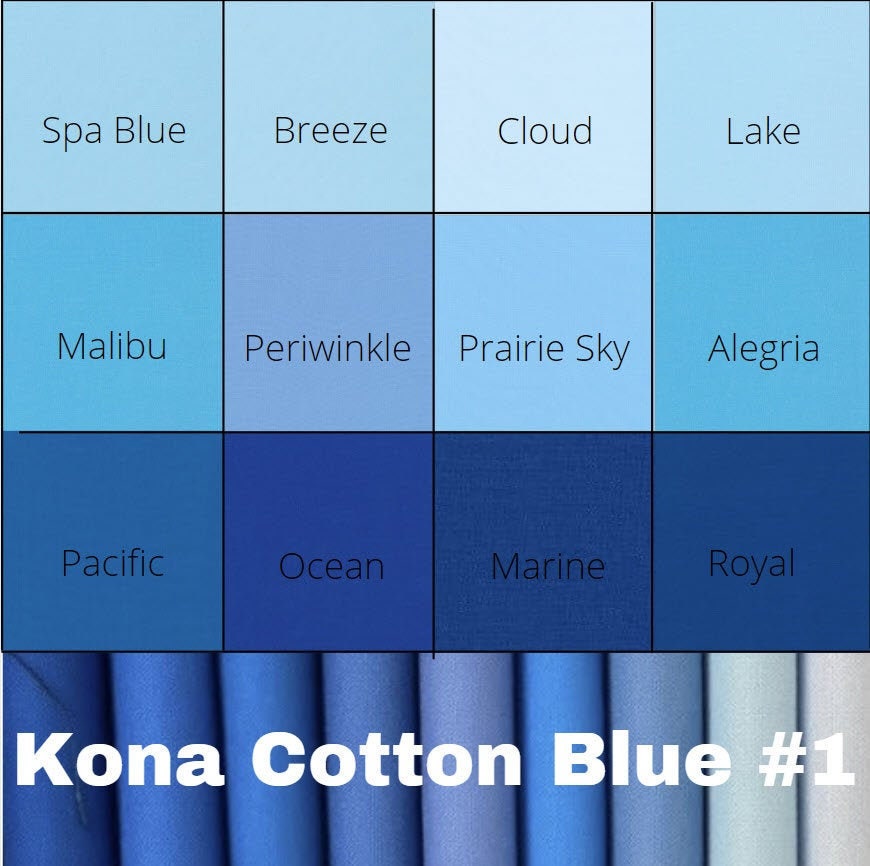 Solid Color Fabric - Kona Cotton - Storm (More Blue than Navy)