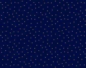 Essential Pindots Navy Blue/White 1817039131 491 Classics by Wilmington Fabrics -sold by the half yard