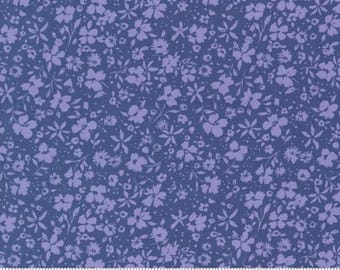 Maeve Pixie Periwinkle 11936 14 by Crystal Manning, Moda Fabrics -sold by the half yard, Small florals, tone on tone