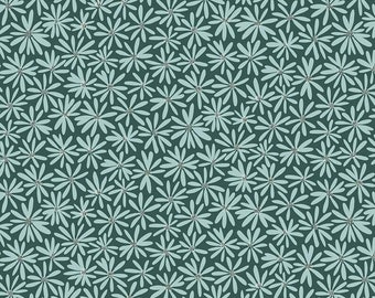 Fairy Dust Jade Daisies by Ashley Collett for Riley Blake Designs - Quilting Cotton Fabric - 1/2 Yard , C12441 Jade