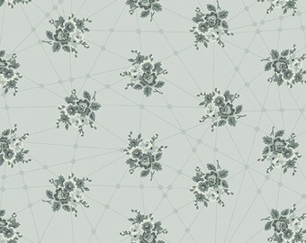 Giucy Giuce Classic Grey, Pattern: Little Bouquets from the Nonna line by Guice for Andover Fabrics, Inc sold by Half Yard, A-9874-C