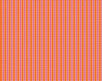 Garden Party Seed Rows Orange by Keera Job for Riley Blake Fabrics - 100% Cotton Quilting Fabric, sold by 1/2 yard, C9565-ORANGE