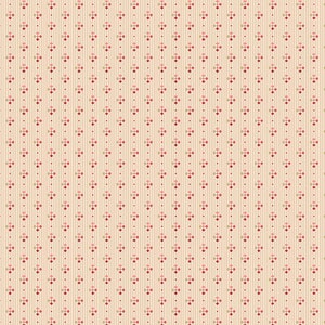 Fresas y Crema - Sitar Edyta - Cesta de Lavandería, Color - Antigüedad, Patrón - Foulard, 1/2 yd, 100% algodón Tejidos Andover, A-366-LE