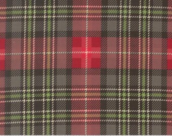 Holiday Cheer Coal 20977 19 Designed by Stacy Iest Hsu for Moda Fabrics -sold by half yard, Christmas Checks and Plaids