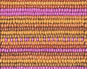 Bead Stripe - Earth, Vintage by Kaffe Fassett for the Kaffe Fassett Collective from Freespirit, PWGP050.Earth, sold by the half yard
