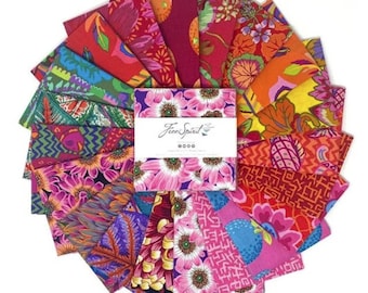 Bright Kaffe Fassett Collective August 2021, 5" charm pack, Quilt Fabric, Free Spirit Fabric, Cotton Fabric, 42 Pc FB6CPGP.A2021BRIGHT