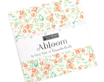 Abloom Charm Pack 29210PP by Corey Yoder, Moda Fabrics, Moda Precuts, 42 5-inch Squares Charm Pack