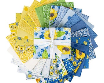 Sunny Skies Fat Quarter Bundle by Jill Finley - 25 fat quarter precut bundle - Riley Blake Designs - FQ-14630-25