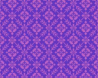 Fair Isle Small - Blueberry, Good Gracious by Anna Maria from Freespirit, PWAH226.BLUEBERRY, sold by the half yard