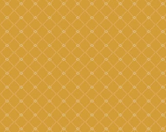 Fairy Dust Diamonds C12445 Mustard by Ashley Collett Design for Riley Blake Designs -  1/2 Yd cuts, 100% cotton, 12445 Mustard