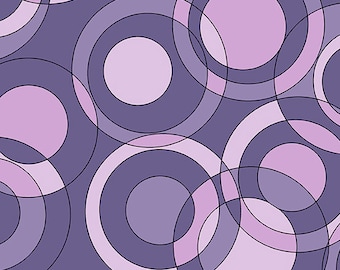 Astrologika by Eye Candy Quilts for Andover, Color Wisteria, Pattern: Orbit, sold by the half yd, A-378-P