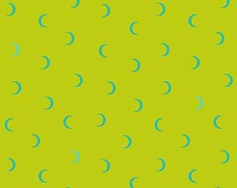 Wildside by Libs Elliott- Moon Age, Lime Shimmer- Andover- A-8593-MG - 1/2 Yd cuts, 100% cotton