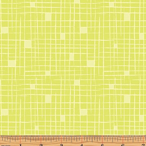 Crosshatch Light Lime Green from the Modern Marks collection by Christa Watson for Contempo Fabrics - Sold by the 1/2 Yard 04666 40