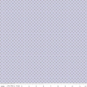 My Mind's Eye for Riley Blake Designs の Springtime Dots Lilac、1/2 ヤード、花柄生地 - C12816-LILAC