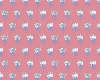 Mulberry Lane Tulips Peony - 100% Cotton -  by Dodi Lee Poulsen for Riley Blake Designs - Sold By The Half Yard - C11562-Peony