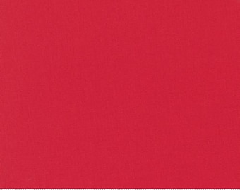 Bella Solids Scarlet 9900 47 Premium Quilting Cotton Fabric by Moda Fabrics, sold by Half Yard,