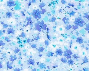Sky Blue by Lauren Wan from Bee Free for Robet Kaufman  AVMD-21488-63,  sold by half yard