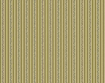 Primrose- Edyta Sitar - Laundry Basket, Color- Fern, Pattern- Morning Ray, 1/2 yd, 100% Cotton Andover Fabrics, A-187-V