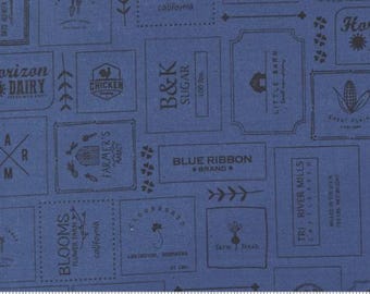 Graze Farm Fresh Navy 55600 22 Moda Designed by Sweetwater for Moda Fabrics -sold by the half yard Novelty fabric