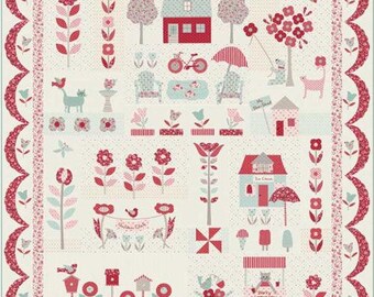 My Summer House Quilt Boxed Kit by Bunny Hill Designs - 73" x 82" Moda Fabrics KIT3040