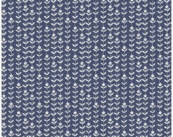 Flower Farm - Vines Navy Print - by Keera Job for Riley Blake Designs, sold by the half yard - C13987-Navy