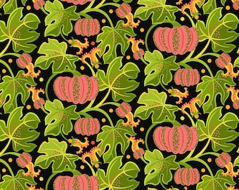 Pumpkin - Pink || Vegetable Patch, Jane Sassaman for Free Spirit Fabrics, sold by the half yard, PWJS186.PINK