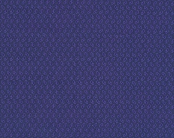 Dots Midnight Purple from Georgina by Debbie Beaves and Flowerhouse for Robet Kaufman, FLHD-22131-460 Midnight Purple, sold by the half yard
