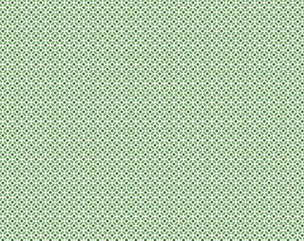 Fleur Circles Green by Sedef Imer for Riley Blake Fabrics, 1/2 yd, a great blender fabric, C9875-GREEN
