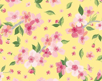 Orchard Main Lemon by Jill Finley for Riley Blake Designs  1/2 Yd cuts, 100% cotton, C13150-LEMON
