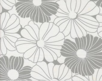 Color Crush Off White Silver 10880 11 by Vanessa Christenson, V and Co. for Moda Fabrics -sold by the half yard, Bloom Florals