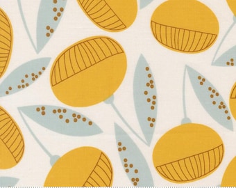 Balisong Coconut 11660 11, Designed by Zen Chic for Moda Fabrics -sold by the half yard, Fruitique Large Floral