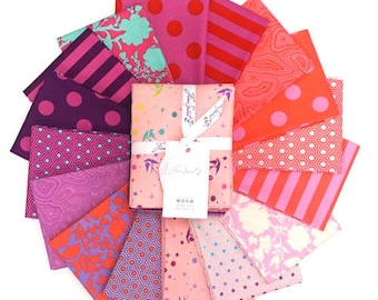 Tula Pink Flamingo FAT QUARTER Bundle- True Colors Flamingo By Free Spirit Fabrics - 16 Fabrics Total