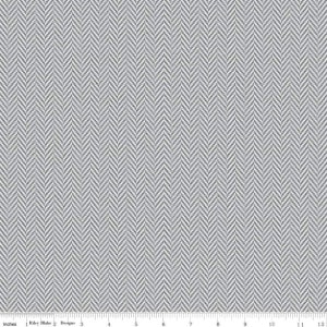All About Plaids Herringbone Gray - 100% Cotton - Riley Blake Designs - Sold By The Half Yard - C636-GRAY