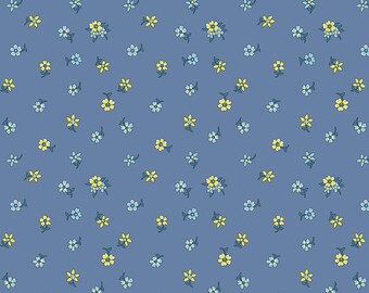 Liberty Fabrics Flower Show Coastal Walk Hampton Sprig A for Riley Blake Designs, 100% Quilting Cotton Fabric Sold by Half Yard, 01666470A