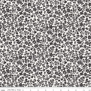 Wallflower White from the Old Made Collection by Riley Blake Designs C10598-WHITE, Sold by Half Yard