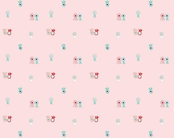 Quilt Fair Ribbons Pink - 100% Cotton -  by Tasha Noel for Riley Blake Designs - Sold By The Half Yard - C11355-PINK
