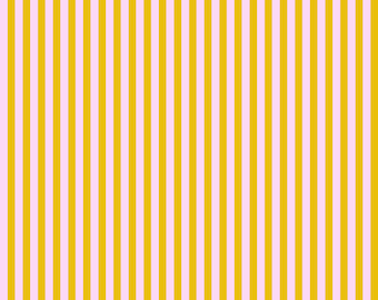 Marigold Tent Stripes by Tula Pink True Colors All Stars | Freespirit Fabrics PWTP069.Marig | Cotton Fabric | Apparel, Quilting