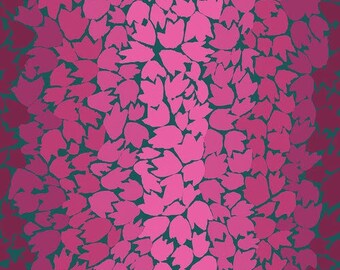 Ombre Leaves - Pink Fabric Kaffe Fassett for the Kaffe Fassett Collective, Free Spirit Fabrics, 100% Cotton quilting fabric PWGP174.PINK