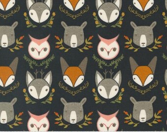 Woodland Wonder Midnight 48392 21 by Gingiber and Moda Fabrics -sold by the half yard