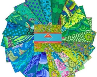 Classics Plus - 5" Charm Pack - Tidal || Classics Plus Pre-Cuts - By Kaffe Fassett Collective For Free Spirit Fabrics FB6CPGP.TIDAL