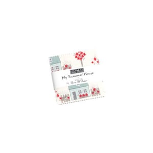 My Summer House Mini Charm Pack 2.5&quot; Stacker 42 Pieces, designed by Bunny Hill Designs for Moda Fabrics, 100% cotton 3040MC