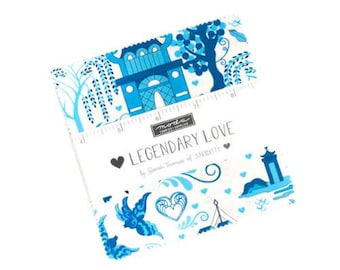Legendary Love Charm Pack 45050PP by Sariditty, Moda Fabrics, Moda Precuts, 42 5-inch Squares Charm Pack