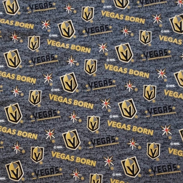 NHL Las Vegas Golden Knights 100% cotton, sports fan, decorative, gift, man cave, official fabric 1492-03
