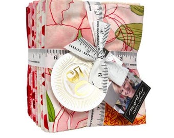 Darling Peony 48790AB  by Robin Pickens for Moda Fabrics, 20 Fat Quarter Bundle